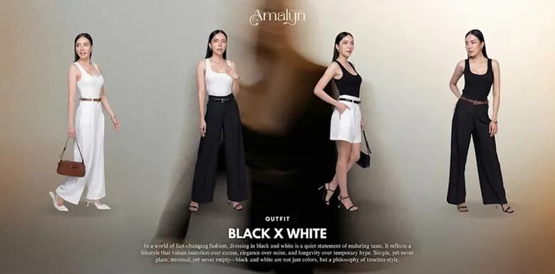 มิกซ์แอนด์แมทช์ ลุคสุดหรูด้วยชุดโทนขาวดำ (black and white outfit ideas)
