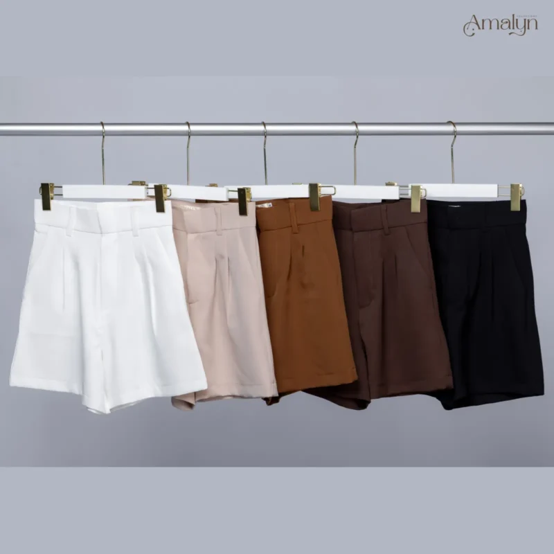 กางเกงเอวสูงทรงบาร์บี้ Classic Short Pants | Amalyn Collections