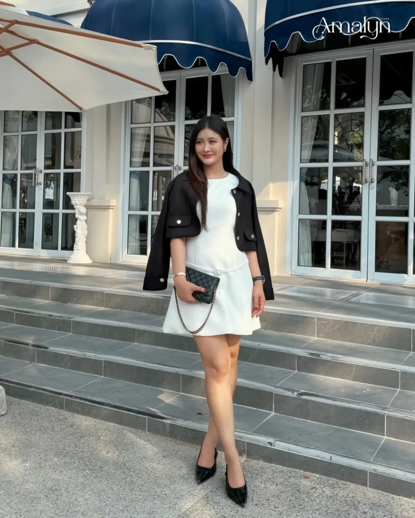 Luxury tweed mini dress women style for modern women’s fashion in 2026