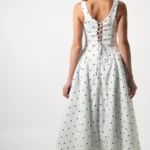 ✨Amalyn Dotty Dress (ด็อตตี้ เดรส) 🤍 เดรสลายจุดโทนขาวดำ ดีไซน์เรียบหรู สายผูกด้านหลัง